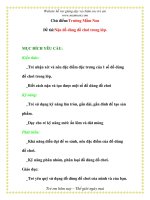 Giáo án chương trình đổi mới Đề tài: Nặn đồ dùng đồ chơi trong lớp. potx