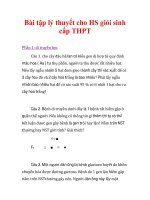 Bài tập lý thuyết cho HS giỏi sinh cấp THPT_1 docx
