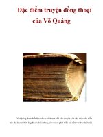 Đặc điểm truyện đồng thoại của Võ Quảng pptx