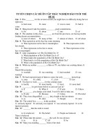 TUYỂN CHỌN CÁC ĐỀ ÔN TÂP TRẮC NGHIỆM BÁO TUỔI TRẺ ĐỀ 02 pptx