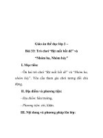 Giáo án thể dục lớp 2 – Bài 33: Trò chơi “Bịt mắt bắt dê” và “Nhóm ba, Nhóm bảy” pptx