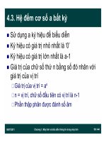 Tin học đại cương và ứng dụng : Máy tính và biểu diễn thông tin trong máy tính part 2 potx