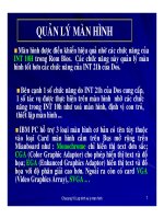 Cấu trúc máy tính và lập trình Assembly : LẬP TRÌNH XỬ LÝ MÀN HÌNH & BÀN PHÍM part 2 potx