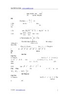 Đề thi thử đại học năm 2010 – đề số 01 môn: toán – khối ABD