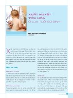 XUẤT HUYẾT TIÊU HÓA Ở LỨA TUỔI SƠ SINH docx