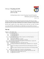 HỆ THỐNG THÔNG TIN ĐỊA LÝ GIS - Chương 4 doc
