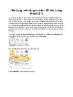 Sử dụng tính năng so sánh tài liệu trong Word 2010 pot
