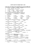 ĐỀ ÔN THI TỐT NGHIỆP THPT – ĐỀ 3 doc