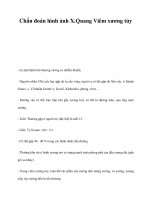 Chẩn đoán hình ảnh - X.Quang Viêm xương tủy pdf