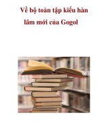 Về bộ toàn tập kiểu hàn lâm mới của Gogol doc