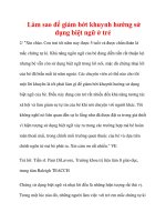 Làm sao để giảm bớt khuynh hướng sử dụng biệt ngữ ở trẻ pot