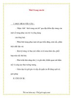 Giáo án chương trình mới: Lớp lá Thời Trang của bé ppt