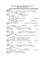 ĐỀ LUYỆN THI TỐT NGHIỆP 2011 CÓ ĐÁP ÁN MÔN: ANH VĂN – ĐỀ 1 ppt