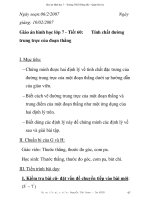 Giáo án hình học lớp 7 - Tiết 60: trung trực của đoạn thẳng potx