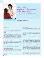 Tiếp cận xuất huyết âm đạo bất thường ở trẻ vị thành niên pps