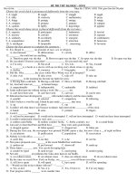 ĐỀ THI THỬ ĐẠI HỌC – SỐ 01 docx