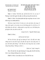 ĐỀ KIỂM TRA HỌC KÌ II LỚP 9 THCS NĂM HỌC 2010 - 2011 MÔN THI: NGỮ VĂN ppsx