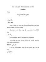 Giáo án địa lý 11 - Liên minh châu âu (EU) (tiếp theo) Tiết 4 Cộng hoà liên bang đức pdf