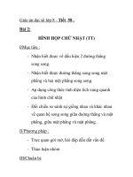 Giáo án đại số lớp 8 - Tiết 58 . Bài 2: HÌNH HỘP CHỮ NHẬT (TT) pps