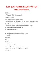 TỔNG QUÁT VĂN MINH, LỊCH SỬ VÀ TÔN GIÁO NƯỚC ẤN ĐỘ_1 ppt