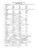 ĐỀ LUYỆN THI ĐẠI HỌC – SỐ 10 MÔN: TIẾNG ANH pps