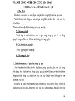 MÔN HỌC VẬT LIỆU VÀ CÔNG NGHỆ KIM LOẠI - PHẦN II. CÔNG NGHỆ GIA CÔNG KIM LOẠI docx