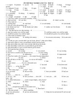 ÔN THI TRẮC NGHIỆM ANH VĂN - TEST 12 ppsx