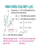 CƠ HỌC LÝ THUYẾT - HÌNH CHIẾU CỦA MỘT LỰC pptx