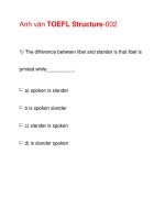 Anh văn TOEFL Structure-002 pot