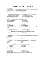 ĐỀ KIỂM TRA HỌC KỲ II – Test 15 ppt