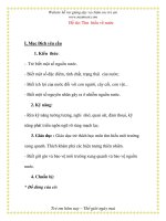 Giáo án chương trình mới: Lớp Chồi Đề tài: Tìm hiểu về nước pdf