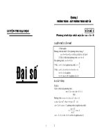 phương trình, hệ phương trình đại số ôn thi đại học có giải