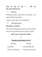 Giáo án đại số lớp 7 -Tiết49:ÔN TẬP CHƯƠNG doc