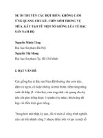 BÁO CÁO KHOA HỌC: 