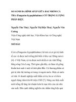 BÁO CÁO KHOA HỌC: 