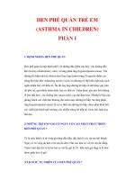 HEN PHẾ QUẢN TRẺ EM (ASTHMA IN CHILDREN) PHẦN I docx