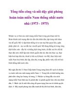 Tổng tiến công và nổi dậy giải phóng hoàn toàn miền Nam thống nhất nước nhà (1973 - 1975)_2 docx