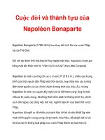 Cuộc đời và thành tựu của Napoléon Bonaparte_1 pps