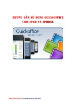 Hướng dẫn sử dụng Quickoffice cho Ipad và Iphone potx