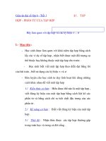 Giáo án đại số lớp 6 - Tiết 1 HỢP – PHẦN TỬ CỦA TẬP HỢP pptx