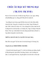 CHÂU ÂU HẬU KỲ TRUNG ĐẠI ( TK XVI -TK XVII )_2 docx