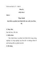 Giáo ám địa lý 11 - Bài 6 Hoa kì (tiếp theo) Tiết 2 Thực hành tìm hiểu sự phân hoá lãnh thổ sản xuất của Hoa Kì docx