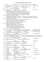 ÔN THI TỐT NGHIỆP NĂM 2011 – TEST 7 ppsx