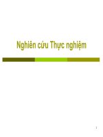 Nghiên cứu Thực nghiệm pptx