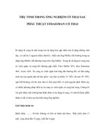 THỤ TINH TRONG ỐNG NGHIỆM CÓ THAI SAU PHẪU THUẬT STRASSMAN CÓ THAI potx