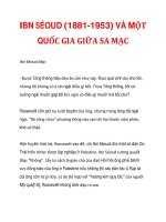 IBN SÉOUD (1881-1953) VÀ MỘT QUỐC GIA GIỮA SA MẠCIbn Séoud đáp:- Được Tổng pdf