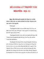 ĐỀ CƯƠNG LÝ THUYẾT TÂY NGUYÊN - ĐỊA 12_1 docx