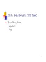 Bài giảng hệ điều hành : PHÂN ĐỌAN VÀ PHÂN TRANG ppt