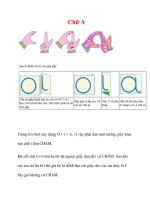 GIÁO DỤC MẦM NON Chữ A docx