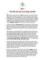 Tìm hiểu cấu trúc và cú pháp của XML part 1 potx